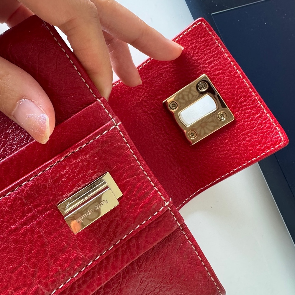 Kate Spade Red Leather Wallet - Picture 6 of 8